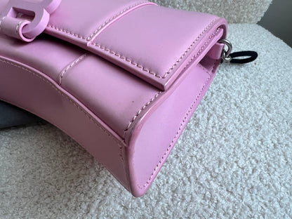 Balenciaga Pink Hourglass Wallet on Chain (RRP £1190)