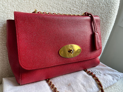 Mulberry Scarlet Medium Lily with Gold Hardware (RRP £1095)