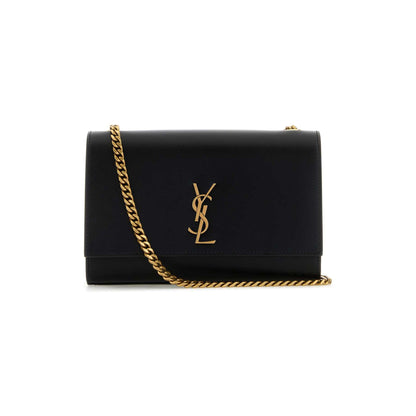 Kate Black Smooth Leather Shoulder Bag