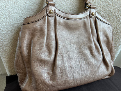 Gucci Winter Rose Leather Medium Sukey Tote Bag