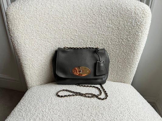 Mulberry Grey Regular Lily with Gold Hardware (RRP £995)