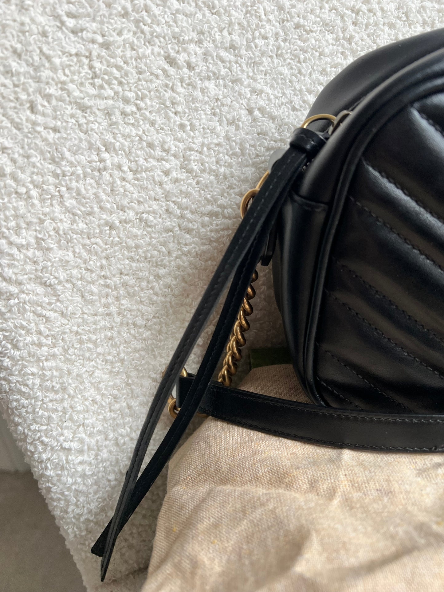 Gucci GG Black Marmont Small Shoulder Bag (RRP £1440)