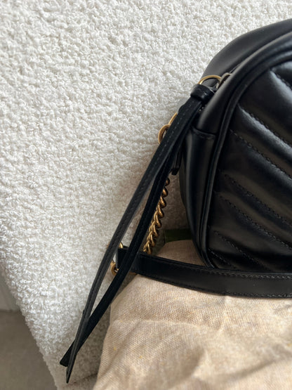 Gucci GG Black Marmont Small Shoulder Bag (RRP £1440)