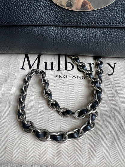 Mulberry Midnight Medium Lily with Silver Hardware (RRP £1095)