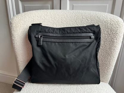 Prada Tessuto Nylon Black Messenger Bag