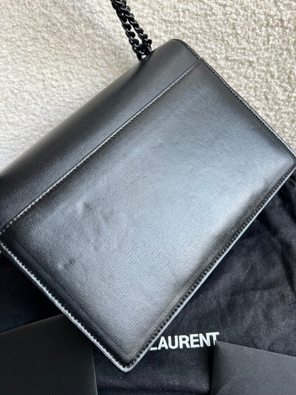 Yves Saint Laurent (YSL) Black on Black Medium Sunset (RRP £1,950)