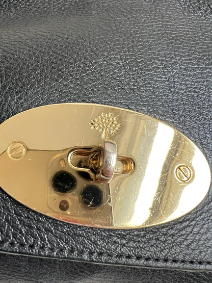 Mulberry Black Regular Lily with Gold Hardware