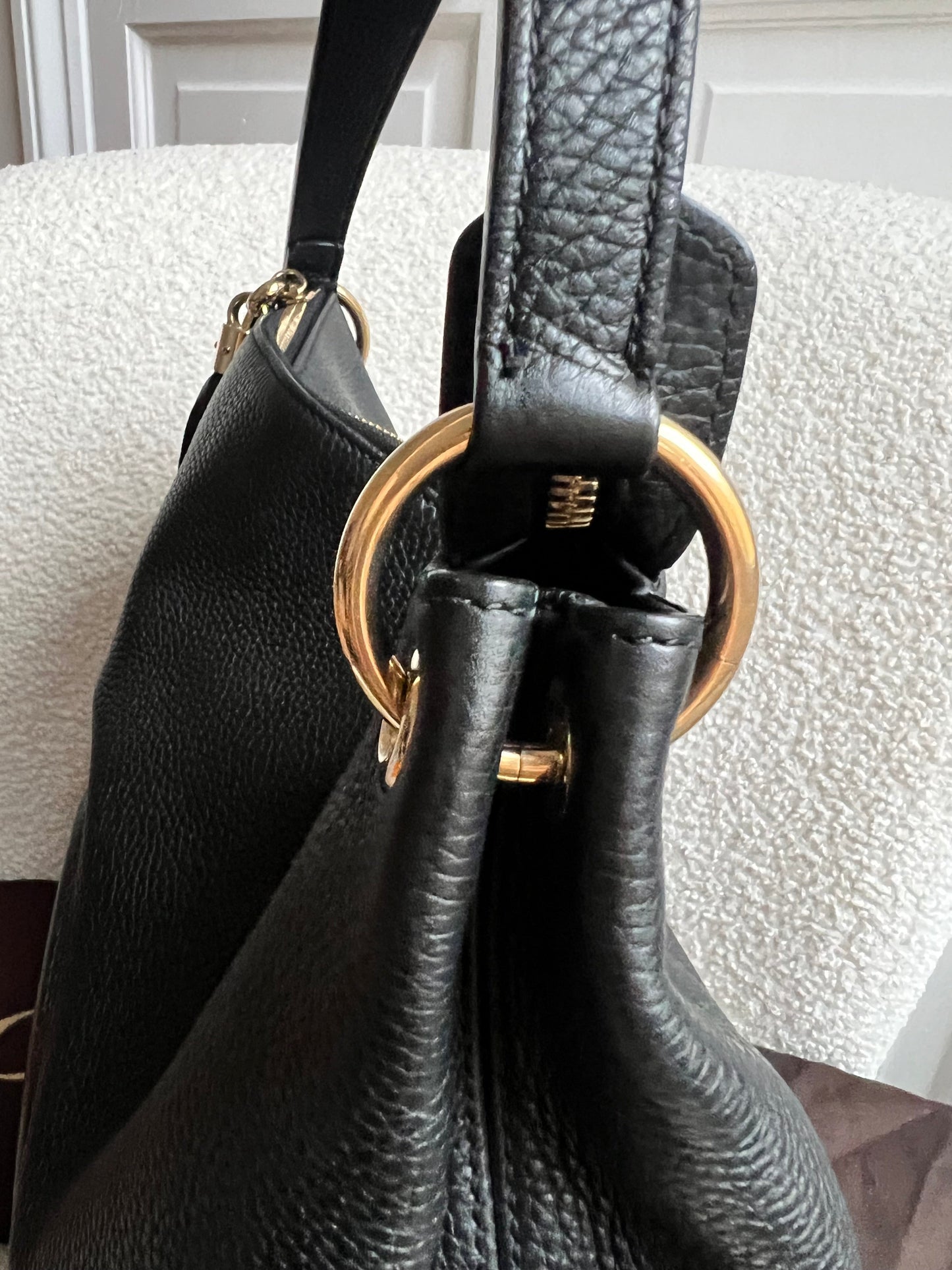 Gucci Soho Large Hobo in Black Pebbled Calfskin