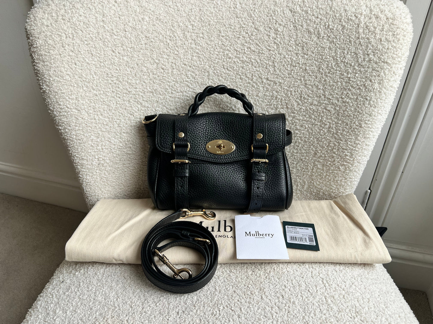 Mulberry Black Mini Alexa (RRP £995)