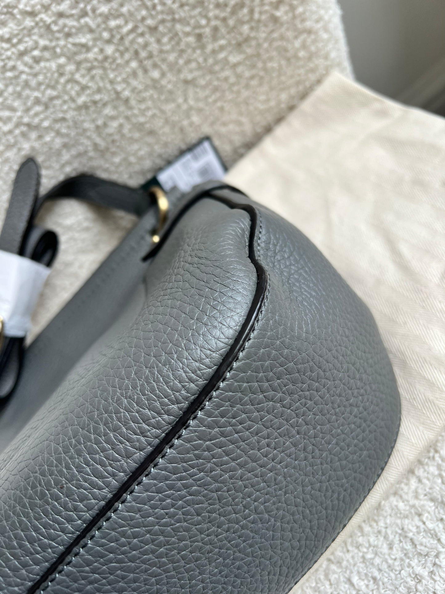 Mulberry Grey Soft Amberley Satchel (RRP £1,195)