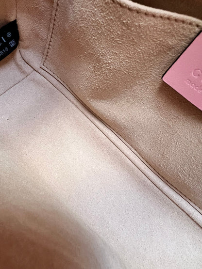 Gucci GG Pale Pink Marmont Mini Shoulder Bag (RRP £1,890)
