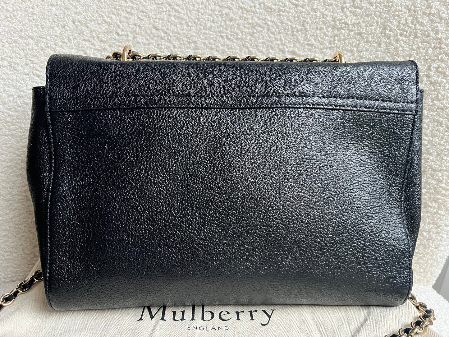 Mulberry Black Medium Lily with Gold Hardware (RRP £1195)