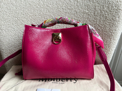 Mulberry Small Spongy Patent Pink Iris