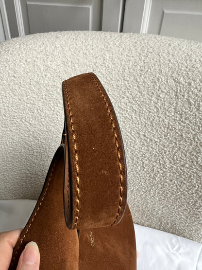 Coach Brown Suede Brooklyn 28 Shoulder Bag (RRP £350)