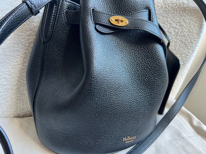 Mulberry Black Abbey Bucket Bag (RRP £695)
