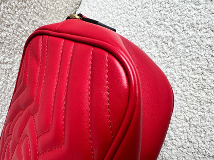 Gucci GG Red Marmont Small Shoulder Bag (RRP £1,440)