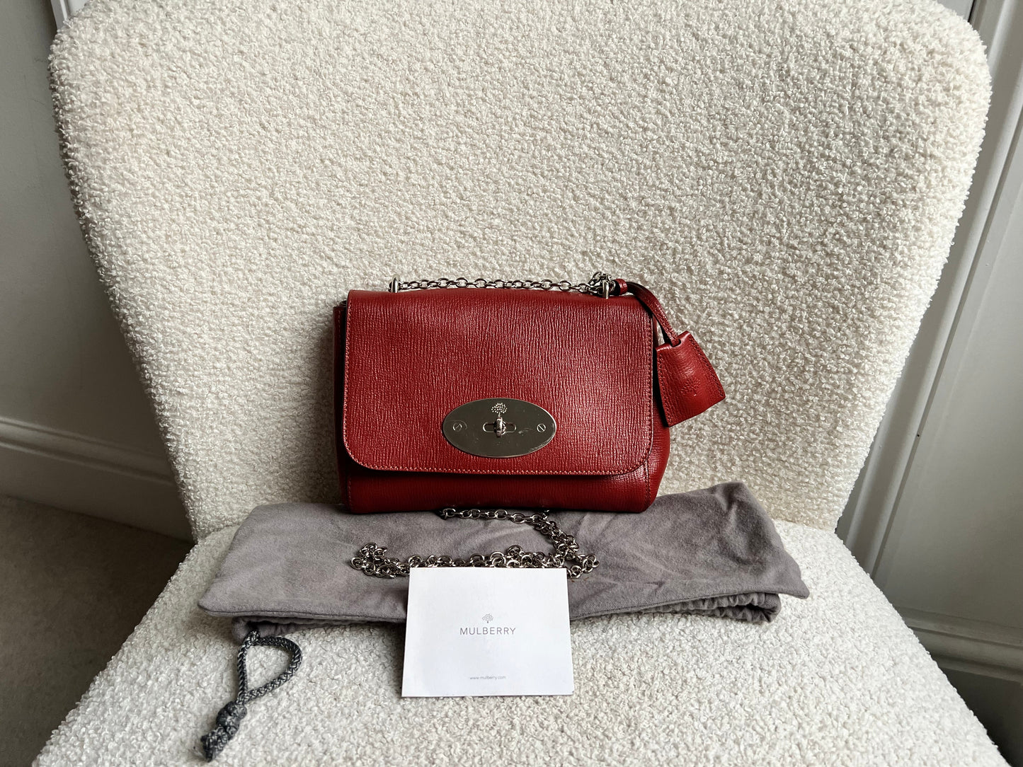 Mulberry Rust Regular Lily with Silver Hardware