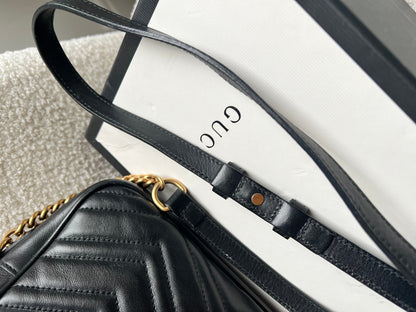 Gucci GG Black Marmont Small Shoulder Bag (RRP £1440)