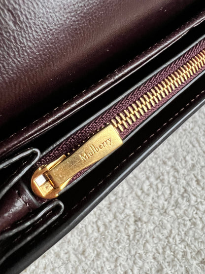 Mulberry Oxblood Continental Wallet (RRP £375)