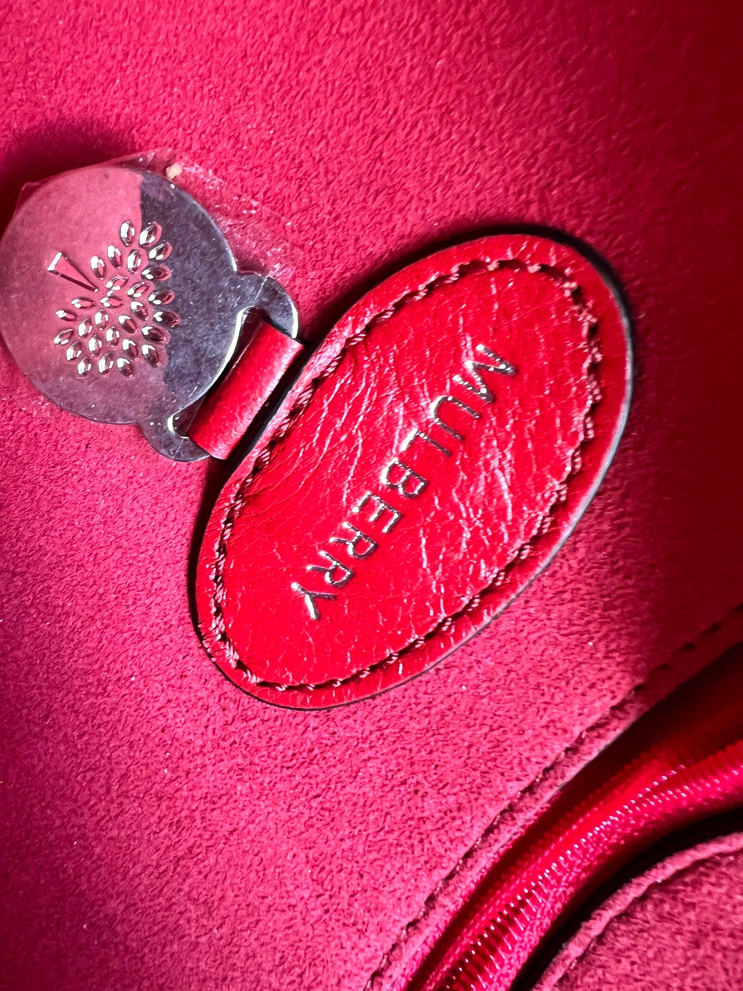 Mulberry Scarlet Red Quilted Medium Lily with Gold Hardware (RRP £1095)