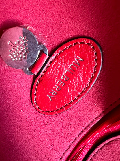 Mulberry Scarlet Red Quilted Medium Lily with Gold Hardware (RRP £1095)