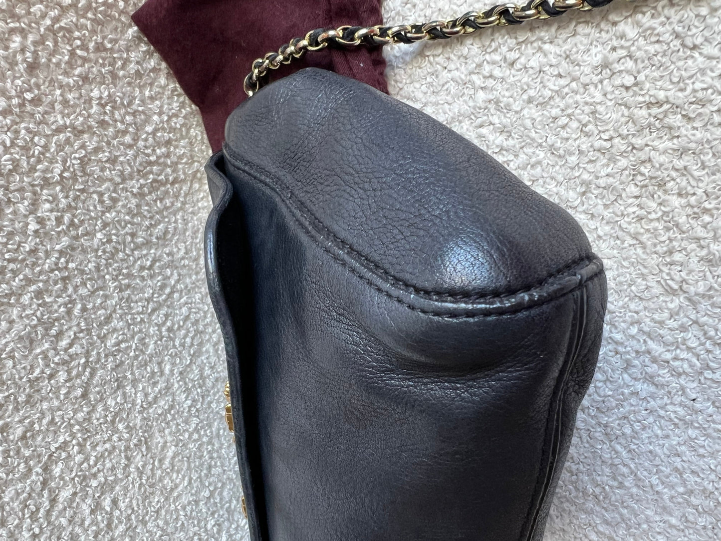 Mulberry Small Black Margaret Shoulder Bag with Small Purse