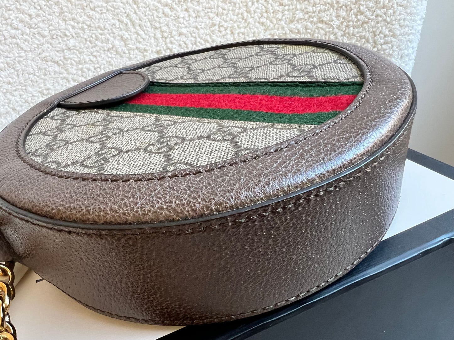 Gucci GG Ophidia Mini GG Round Shoulder Bag (RRP £1,270)