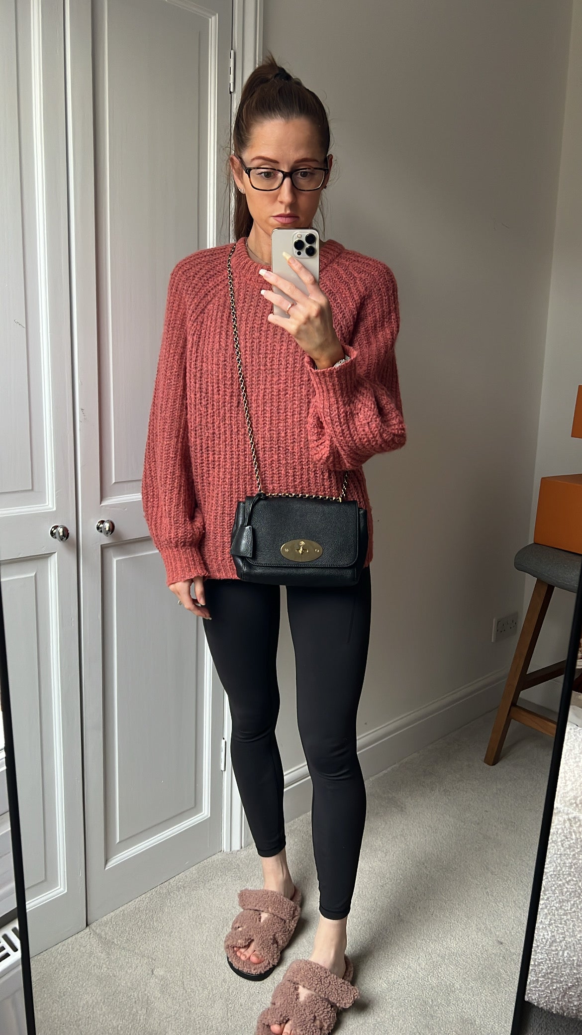 Mulberry Black Regular Lily with Gold Hardware (RRP £995)