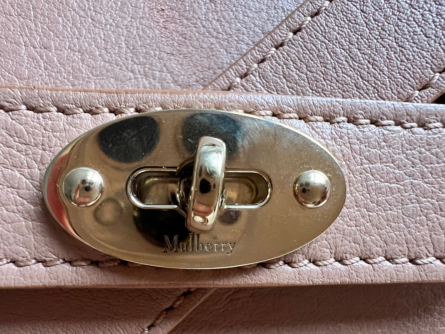 Mulberry Light Salmon Small Zipped Bayswater (RRP £1,245)