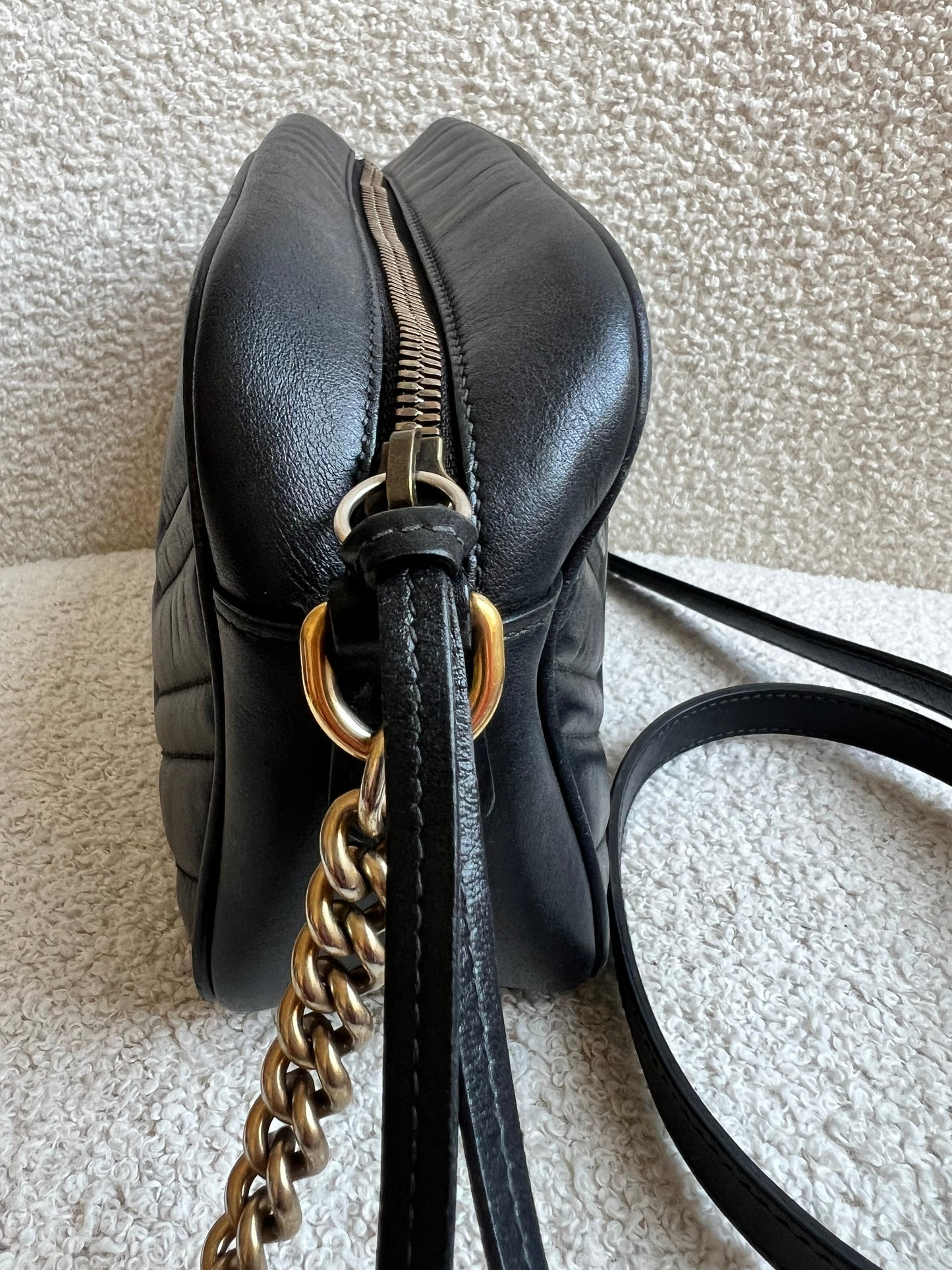 Gucci GG Black Marmont Small Shoulder Bag (RRP £1440)