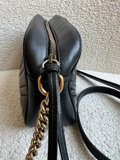 Gucci GG Black Marmont Small Shoulder Bag (RRP £1440)