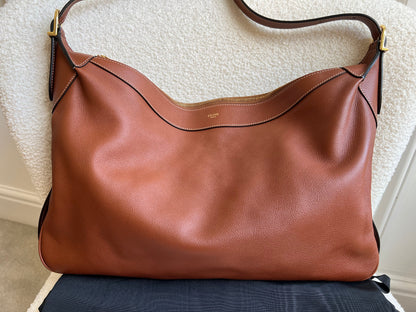Celine Large Romy Bag in Tan Calfskin (RRP £2350)