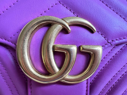 Gucci GG Hot Pink Marmont Small Shoulder Bag (RRP £2070)