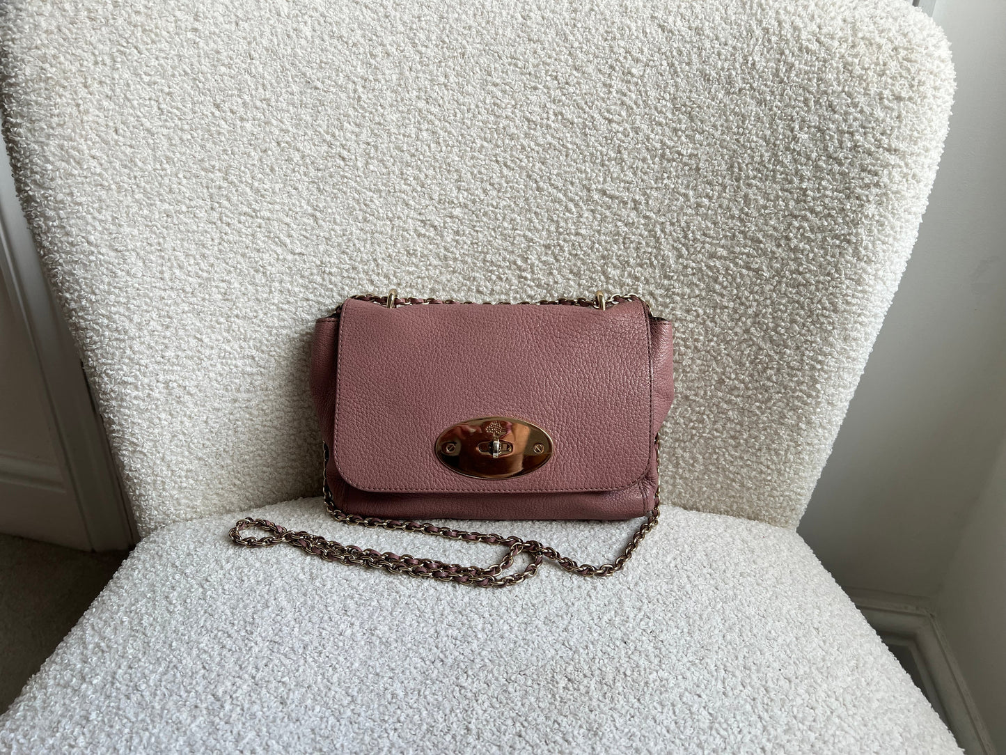 Mulberry Blush Regular Lily with Gold Hardware