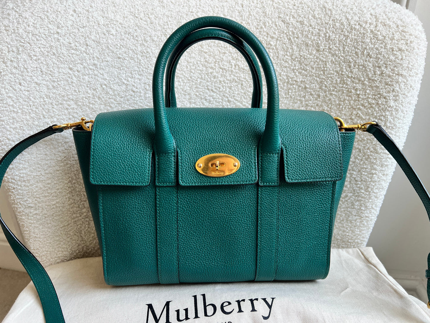 Mulberry Ocean Green Small Bayswater Satchel (RRP £995)