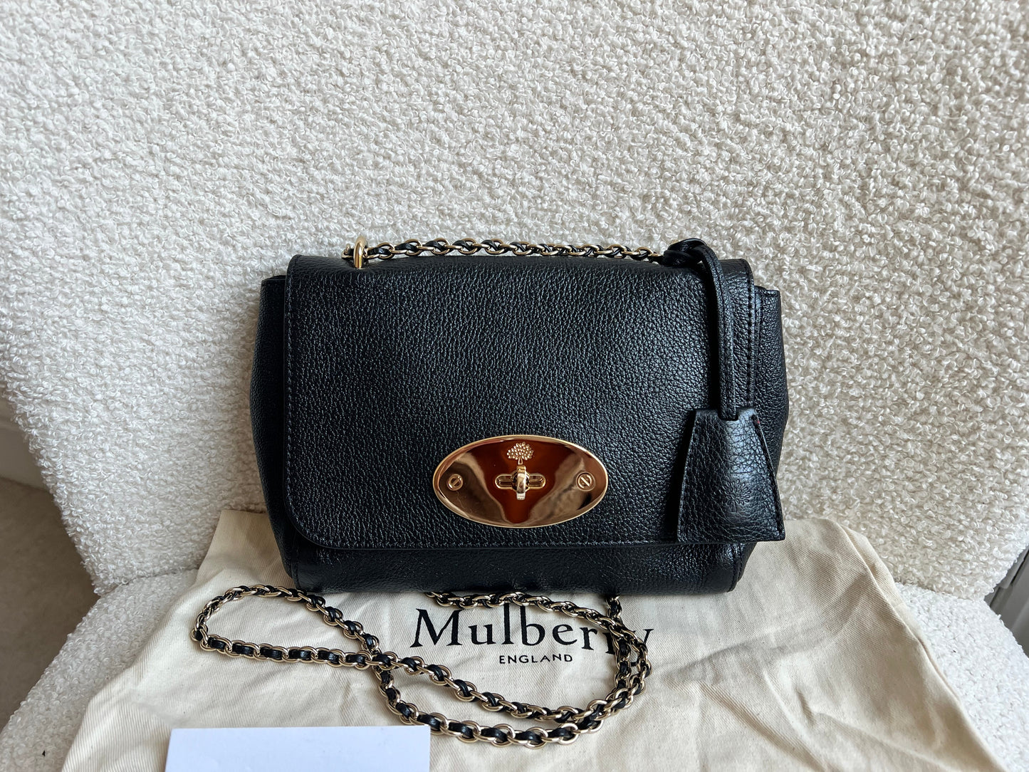 Mulberry Black Regular Lily with Gold Hardware (RRP £995)