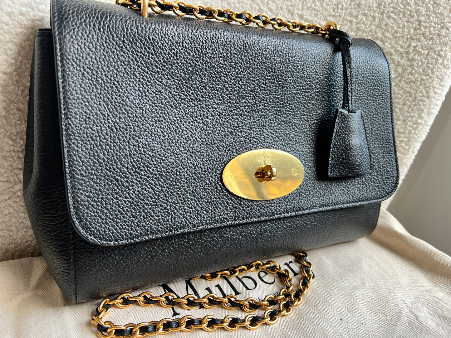 Mulberry Black Medium Lily with Gold Hardware (RRP £1095)