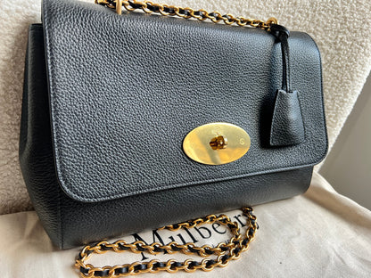 Mulberry Black Medium Lily with Gold Hardware (RRP £1095)