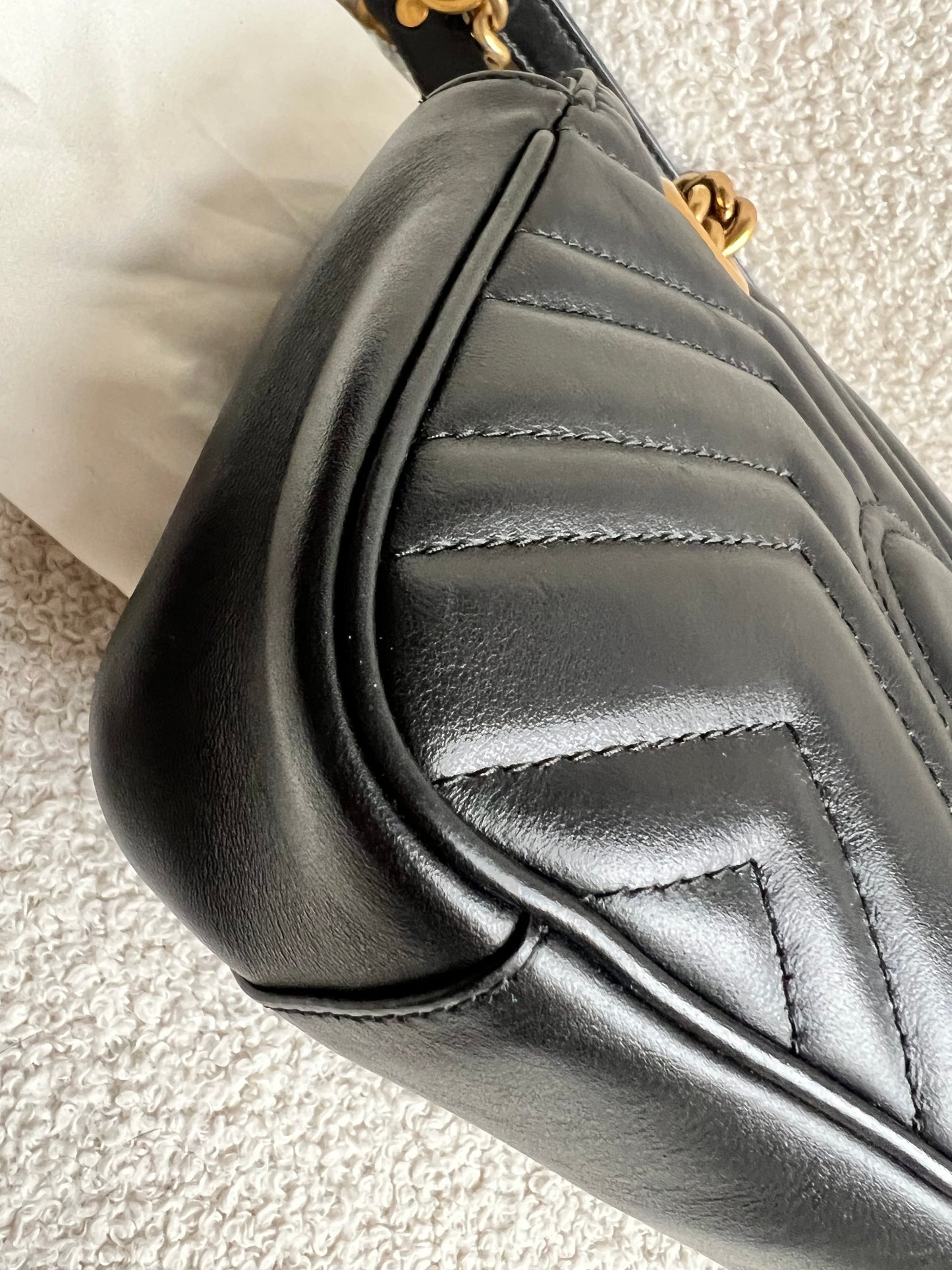 Gucci GG Black Marmont Mini Shoulder Bag (RRP £1,890)