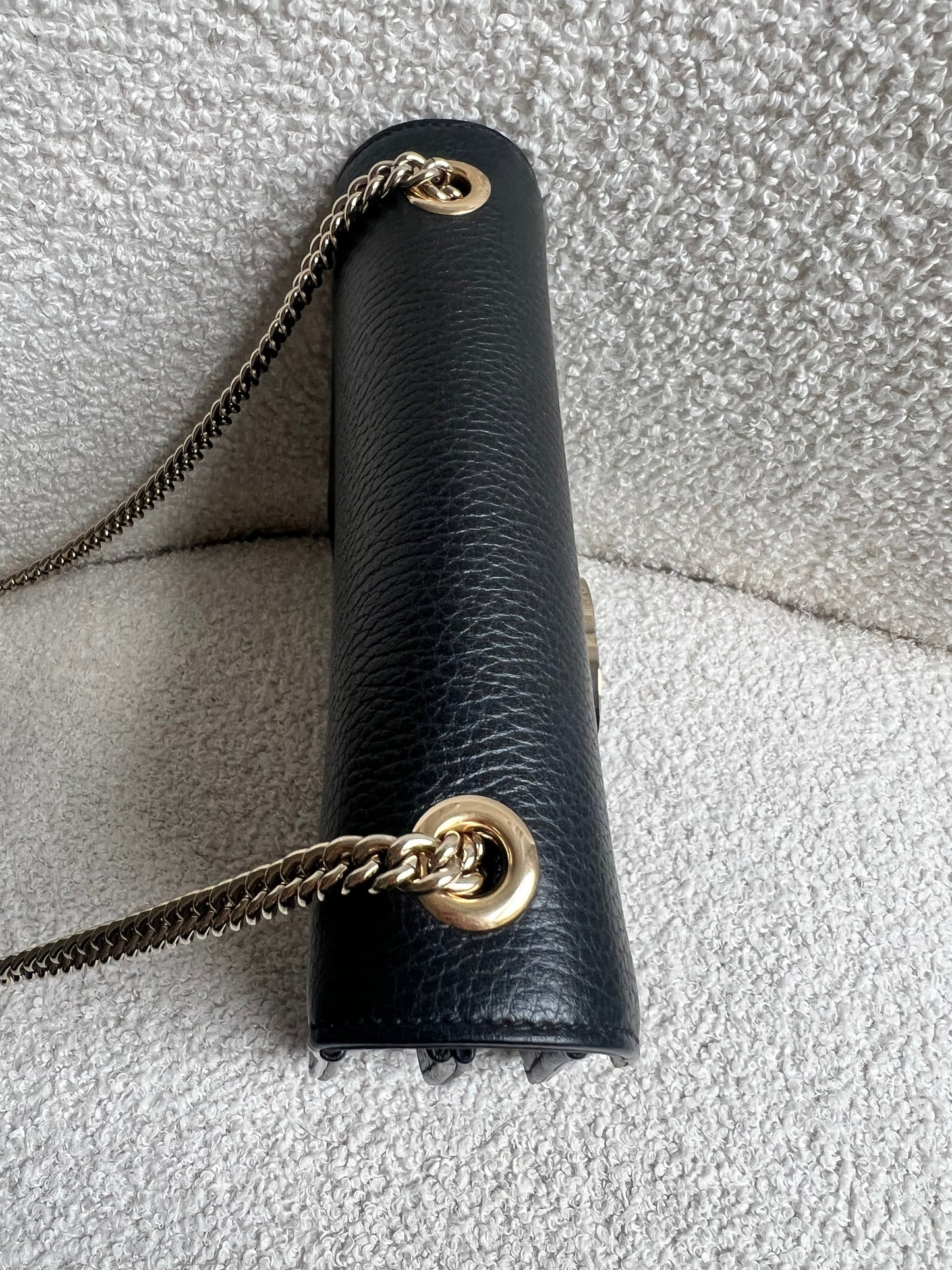Gucci Interlocking GG Black Small Shoulder Bag