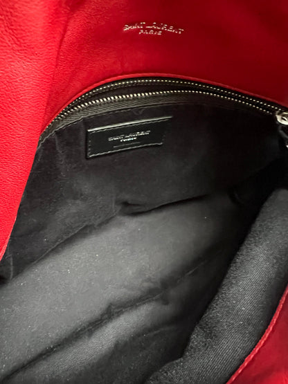 Yves Saint Laurent (YSL) Small Puffer in Red Quilted Lambskin (RRP £2,415)
