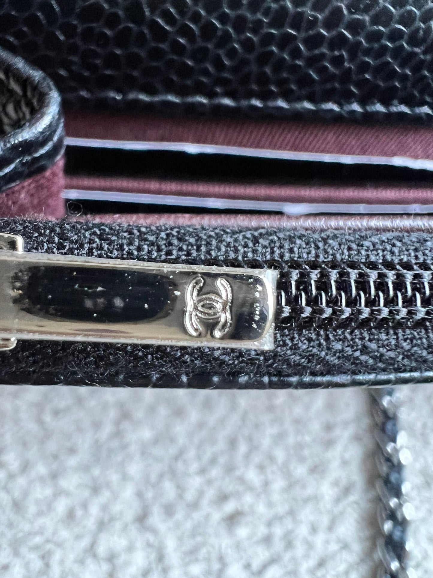 Chanel Black Caviar Wallet on Chain (RRP £2,930)