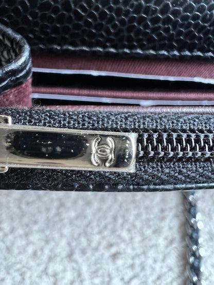 Chanel Black Caviar Wallet on Chain (RRP £2,930)