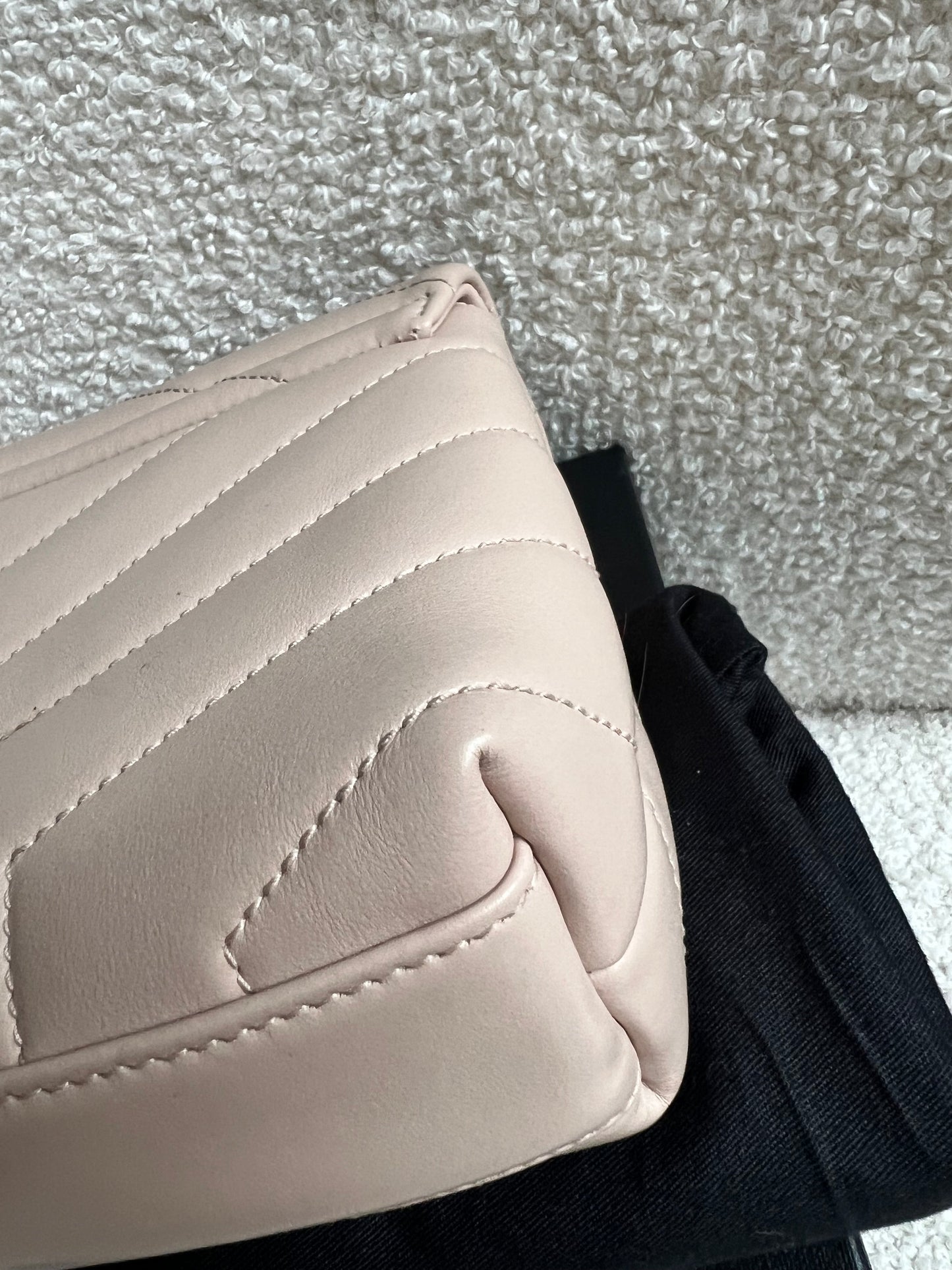 Yves Saint Laurent (YSL) Pale Pink Toy Lou Lou with Silver Hardware (RRP £1,380)