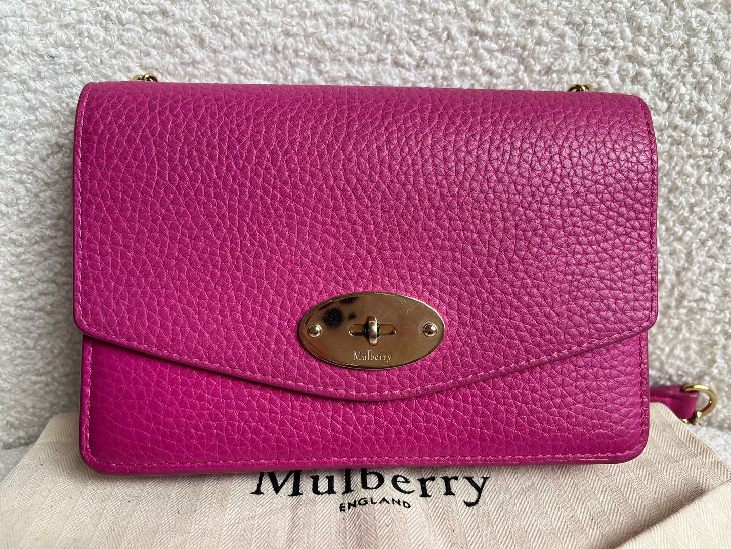 Mulberry Pink Small Darley Shoulder Bag (RRP £695)