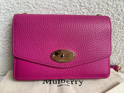 Mulberry Pink Small Darley Shoulder Bag (RRP £695)