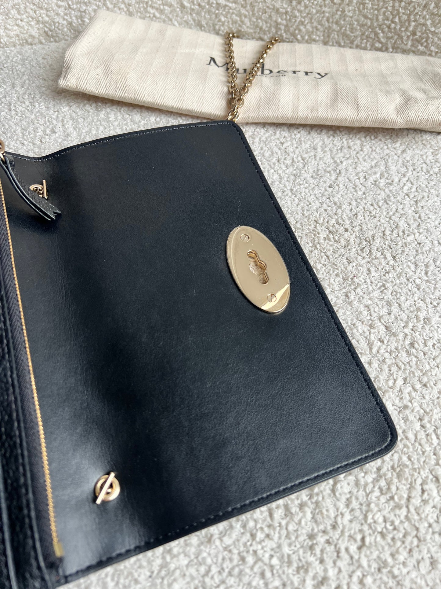 Mulberry Black Bayswater Clutch (RRP £495)