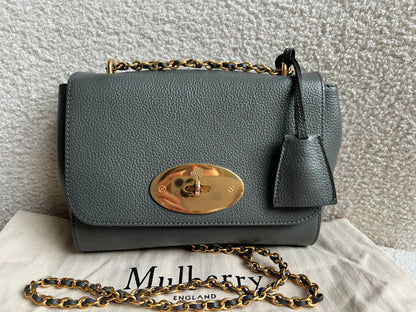Mulberry Charcoal Grey Regular Lily with Gold Hardware (RRP £995)