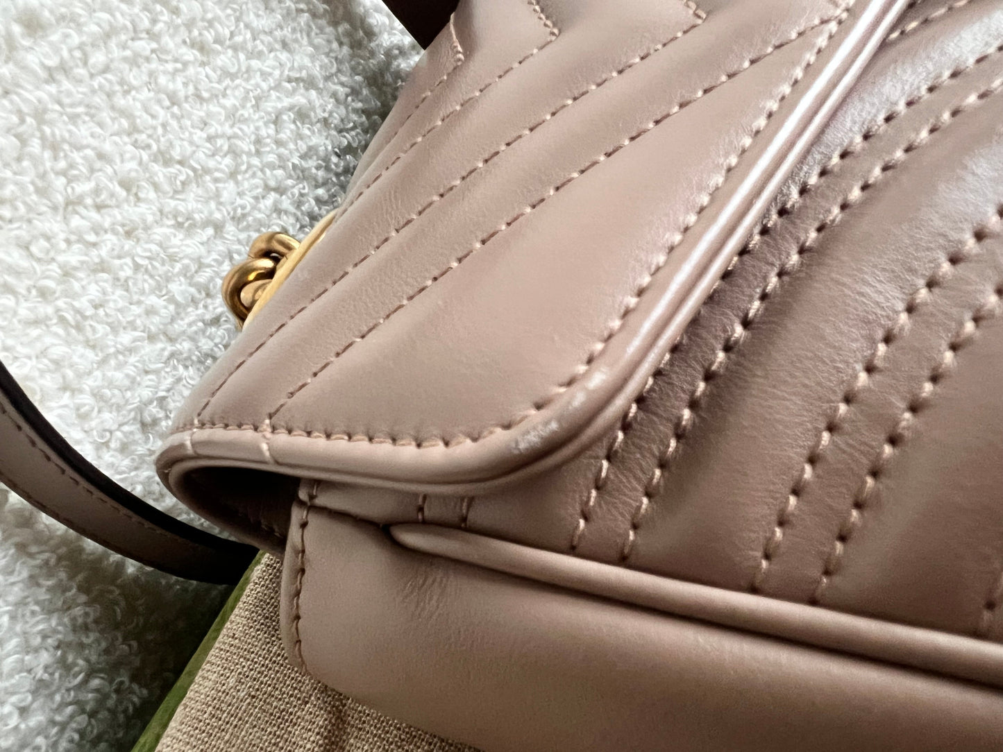 Gucci GG Dusty Pink Marmont Small Shoulder Bag (RRP £2070)