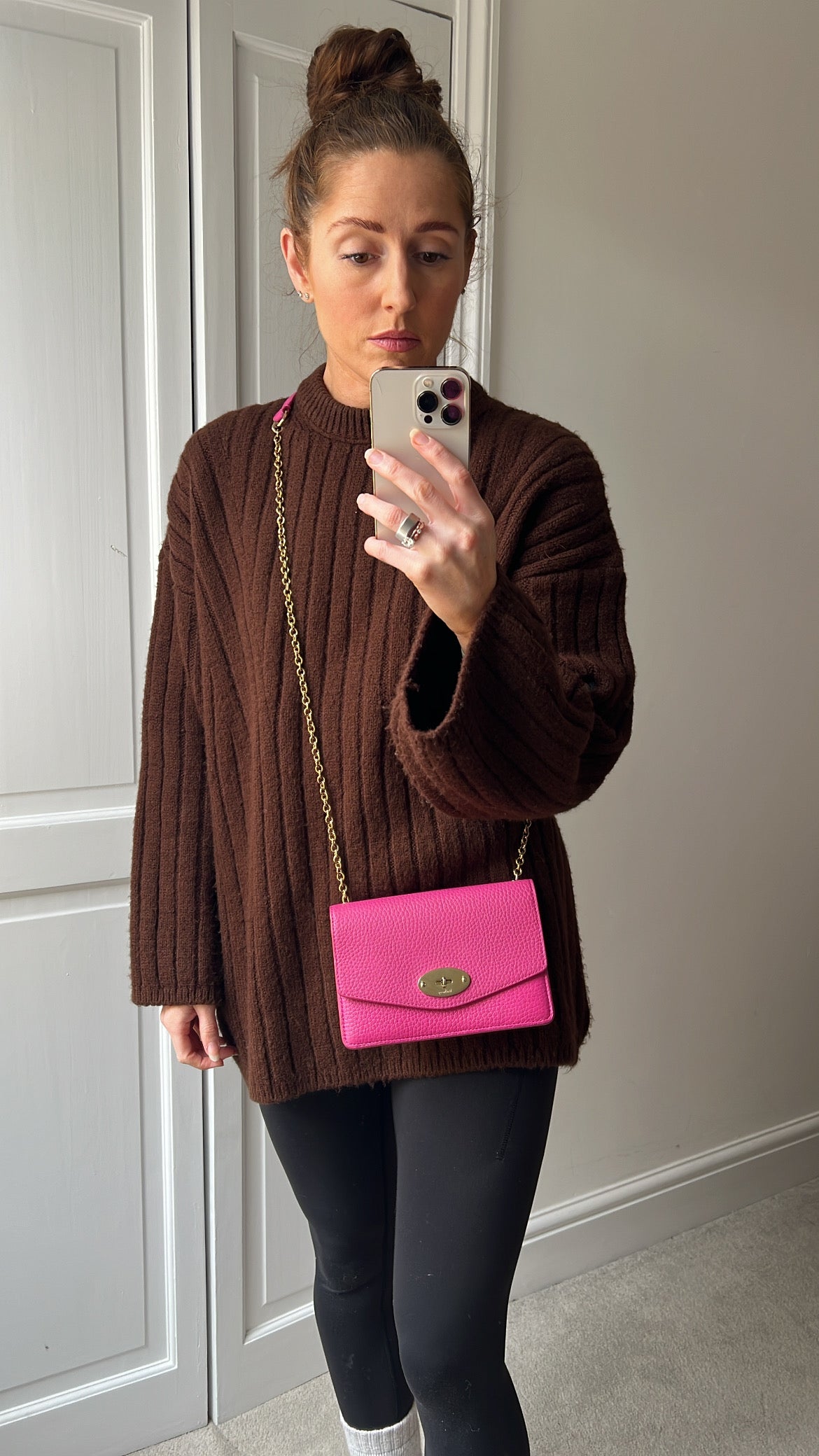 Mulberry Pink Small Darley Shoulder Bag (RRP £695)